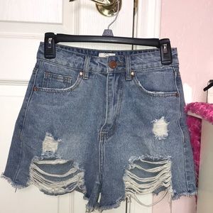 Barley worn high rise